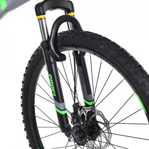 Велосипед горный MTB Profi EXTRA 26 дюймов, рама 19", зелено-серый (GW26EXTRA A26.1)