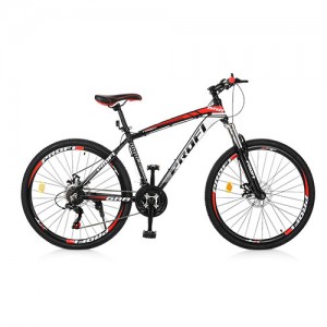 Велосипед горный MTB Profi FORMAT 26 дюймов, рама 17", черно-красный (EB26FORMAT A26.1)