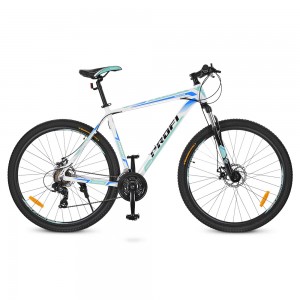 Велосипед горный MTB Profi PRECISE 27,5 дюймов, рама 19", бело-голубой (G275PRECISE A275.2)