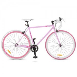 Велосипед трековый Profi FIX 28 дюймов, рама 19", розовый (FIX26C701-2H)