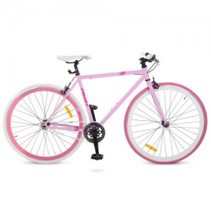 Велосипед трековый Profi FIX 28 дюймов, рама 19", розовый (FIX26C701-2)