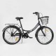 Велосипед складний Corso 24`` Advance AD-24367 одношвидкісний, складна сталева рама 14``, корзина, багажник