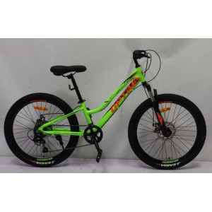 Велосипед Спортивний Corso «OPTIMA» 24" дюйми TM-24355 рама алюмінієва 11``, обладнання Shimano 7 швидкістей, зібран на 75