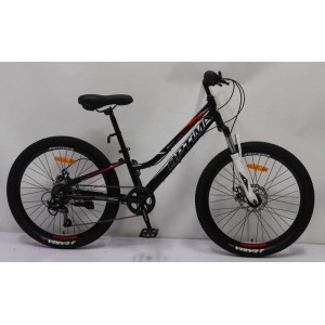 Велосипед Спортивний Corso «OPTIMA» 24" дюйми TM-24811 рама алюмінієва 11``, обладнання Shimano 7 швидкістей, зібран на 75