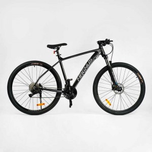 Велосипед Спортивный Corso “Magnus” 29" MG-61099 рама алюминиевая 21``, гидравлические тормоза Shimano, оборудование L-TWOO 27 скоростей