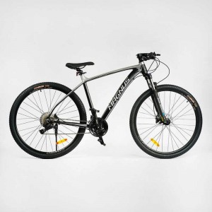 Велосипед Спортивный Corso “Magnus” 29" MG-90177 рама алюминиевая 21``, гидравлические тормоза Shimano, оборудование L-TWOO 27 скоростей