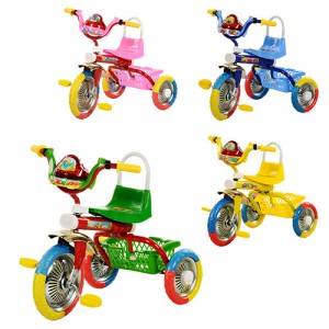 Триколісний велосипед Bambi B 2-1 - 6010, EVA колеса, мікс кольорів