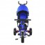 Велосипед трехколесный с ручкой детский Turbo Trike M 3113-14,  EVA колеса, синий