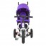 Велосипед трехколесный с ручкой детский Turbo Trike M 3113A-8 надувные колеса, фиолетовый