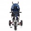 Велосипед триколісний з ручкою дитячий Turbo Trike M 3113-S11 EVA колеса, зірки синій