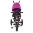 Велосипед трехколесный с ручкой детский Turbo Trike M 3113 A - 18, надувные колеса, розовый