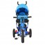 Велосипед трехколесный с ручкой детский Turbo Trike M 3115-5HA, надувные колеса, голубой