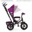 Велосипед триколісний з ручкою дитячий Turbo Trike M 3115 - 8HA, надувні колеса, фіолетовий