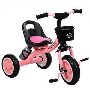 Трехколесный велосипед Turbo Trike M 3197-7, EVA колеса, розовый