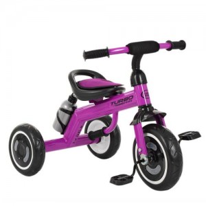 Трехколесный велосипед Turbo Trike M 3648-9, EVA колеса, фиолетовый
