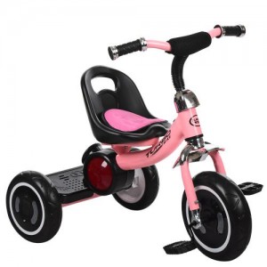 Триколісний велосипед Turbo Trike M 3650-7, EVA колеса, рожевий