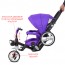 Велосипед трехколесный с ручкой детский Turbo Trike M AL 3645-8 EVA колеса, алюминиевая рама, фиолетовый