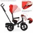 Велосипед трехколесный с ручкой детский Turbo Trike М 5448 HA-3, надувные колеса, красный
