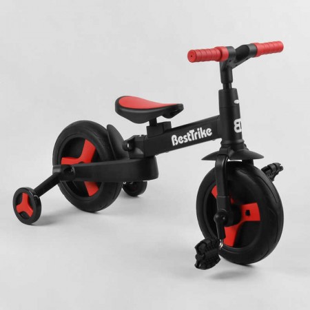 Велосипед-трансформер Best Trike 23031 колеса PU 10'', батьківська ручка, знімні педалі Велосипед-трансформер Best Trike 23031 колеса PU 10'', батьківська ручка, знімні педалі