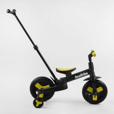 Велосипед-трансформер Best Trike 58195 колеса PU 10'', батьківська ручка, знімні педалі Велосипед-трансформер Best Trike 58195 колеса PU 10'', батьківська ручка, знімні педалі