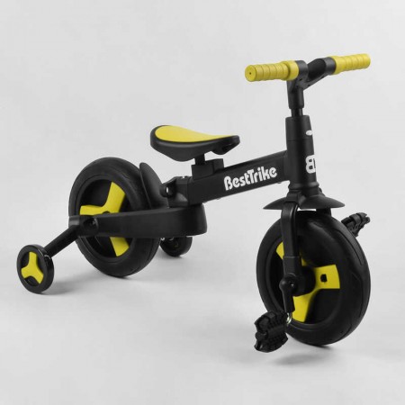 Велосипед-трансформер Best Trike 58195 колеса PU 10'', батьківська ручка, знімні педалі Велосипед-трансформер Best Trike 58195 колеса PU 10'', батьківська ручка, знімні педалі
