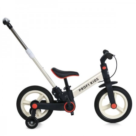 Велосипед-трансформер PROFI KIDS 12 д. MB 1021-2 3в1, 2 колеса,гума (антипрокол), стал.рама, кермо,білий, нейлон.вилка, обід РР, ексцентрик сид, бат.ручка, складний Велосипед-трансформер PROFI KIDS 12 д. MB 1021-2 3в1, 2 колеса,гума (антипрокол), стал.рама, кермо,білий, нейлон.вилка, обід РР, ексцентрик сид, бат.ручка, складний