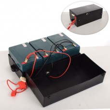 Батарея 800N-BATTERY-SET набор 3 по 12V/12AH для квадроцикла HB-EATV800N V2, 800N V3, 800AS ящик(пластик), 31-15,5-12см