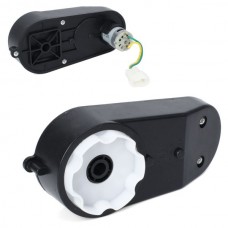 Редуктор в сборе с мотором M 6410-GEAR BOX к джипу M 6410, 12V, RPM15000, отверстие под ось 10мм, длина 17см