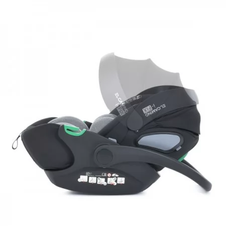 Дитяче автокрісло дитяче El Camino ME 1110 i-FIX Royal Dark Gray i-SIZE R129