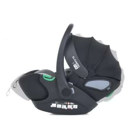 Дитяче автокрісло дитяче El Camino ME 1110 i-FIX Royal Dark Gray i-SIZE R129