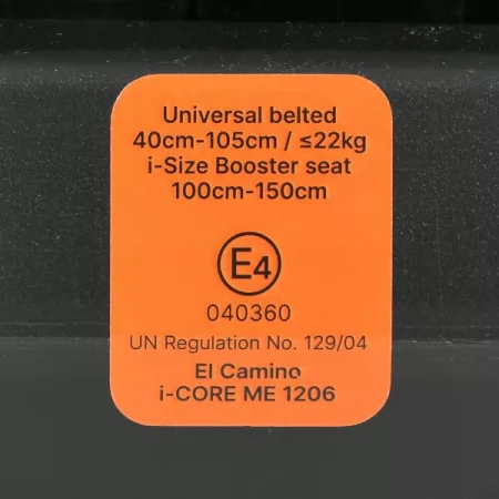Автокресло El Camino i-CORE ME 1206 Gray детское, i-SIZE R129, рост ребенка 40-150см, рег.подголовник, раскл. в 5 положений, серый Автокресло El Camino i-CORE ME 1206 Gray детское, i-SIZE R129, рост ребенка 40-150см, рег.подголовник, раскл. в 5 положений, серый