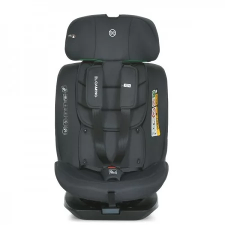 Дитяче автокрісло El Camino i-JOY ME 1205 Antracite i-SIZE R129, зріст дит.40-150см (від народж.до 36кг або 12р.), Top Tether, isofix, 360?, темно-сір