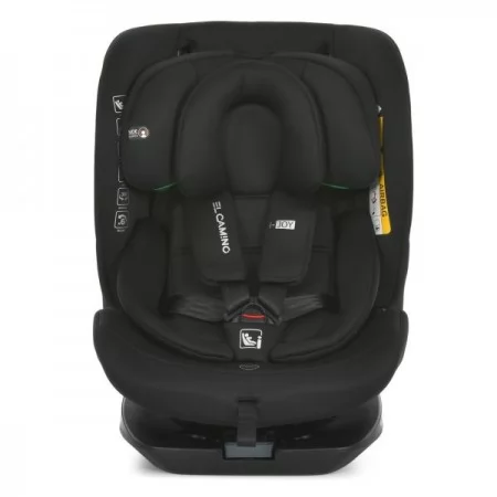 Дитяче автокрісло El Camino i-JOY ME 1205 Black i-SIZE R129, зріст дит.40-150см (від народж.до 36кг або 12р.), Top Tether, isofix, 360?, чорний
