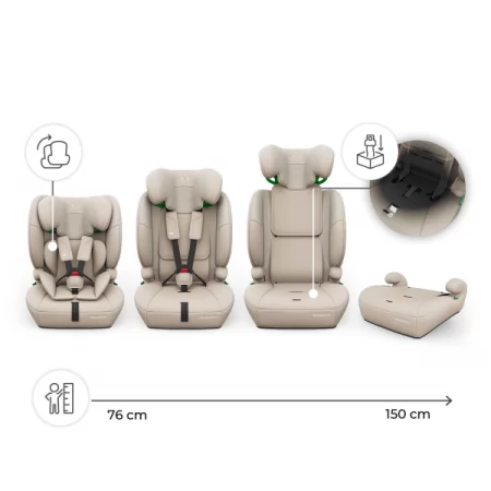 Автокресло Kinderkraft Comfort Up 2 Plus i-Size Beige KCCOUP02BEGPL00 