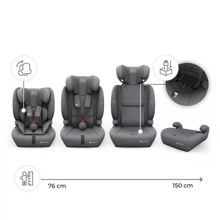 Автокрісло Kinderkraft Comfort Up 2 Plus i-Size сірий KCCOUP02GRYPL00 Автокрісло Kinderkraft Comfort Up 2 Plus i-Size сірий KCCOUP02GRYPL00
