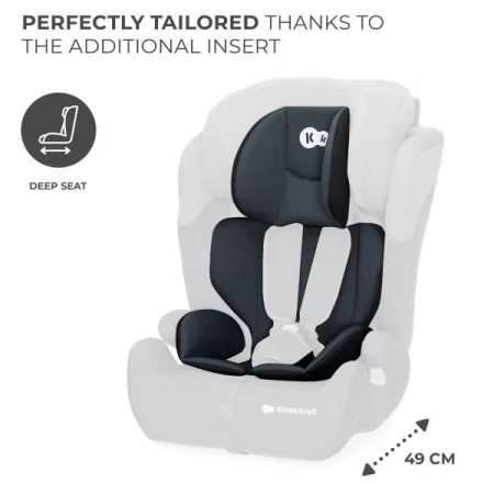 Дитяче автокрісло Kinderkraft Comfort Up i-Size чорно-сірий KCCOUP02BLK0000