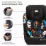 Дитяче автокрісло Kinderkraft Comfort Up i-Size чорний з малюнком KCCOUP02HAP0000