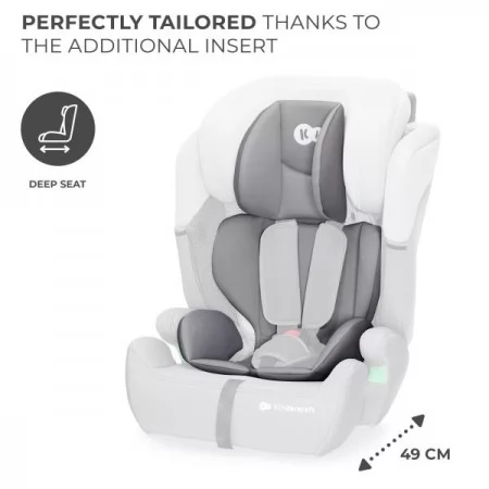 Дитяче автокрісло Kinderkraft Comfort Up i-Size сірий KCCOUP02GRY0000
