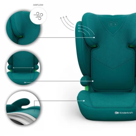 Автокресло Kinderkraft Junior Fix 2 Plus i-Size Green KCJUFI20GREPL0N Автокресло Kinderkraft Junior Fix 2 Plus i-Size Green KCJUFI20GREPL0N
