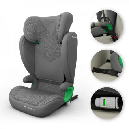Автокрісло Kinderkraft Junior Fix 2 Plus i-Size Grey KCJUFI20GRYPL0N
