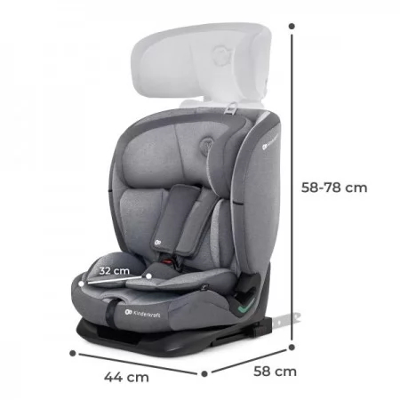 Автокресло Kinderkraft Oneto3 i-Size Isofix серый KCONE300GRY0000 Автокресло Kinderkraft Oneto3 i-Size Isofix серый KCONE300GRY0000