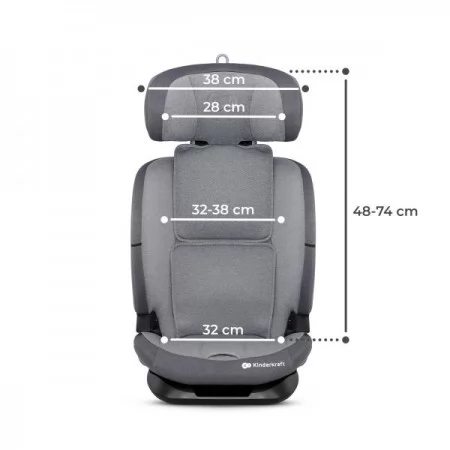 Автокресло Kinderkraft Oneto3 i-Size Isofix серый KCONE300GRY0000 Автокресло Kinderkraft Oneto3 i-Size Isofix серый KCONE300GRY0000