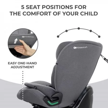 Автокресло Kinderkraft Oneto3 i-Size Isofix серый KCONE300GRY0000 Автокресло Kinderkraft Oneto3 i-Size Isofix серый KCONE300GRY0000