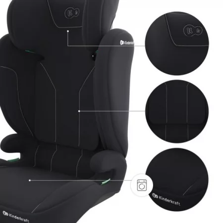 Автокрісло Kinderkraft i-Spark 2 Plus i-Size Black KCISPA02BLKPL00