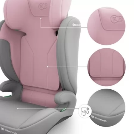 Автокрісло Kinderkraft i-Spark 2 Plus i-Size Pink KCISPA02PNKPL00