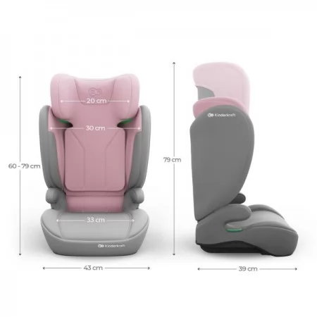 Автокрісло Kinderkraft i-Spark 2 Plus i-Size Pink KCISPA02PNKPL00
