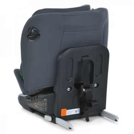 Дитяче автокрісло ME 1187 i-FREE Moon Gray дитяче, i-SIZE R129, фаза 1,2 (40-150см), top tether, isofix, 360,  темно-сірий