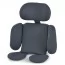 Дитяче автокрісло ME 1187 i-FREE Moon Gray дитяче, i-SIZE R129, фаза 1,2 (40-150см), top tether, isofix, 360,  темно-сірий