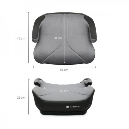 Автокрісло-бустер Kinderkraft i-Boost 2 Grey KCIBOO02GRY0000