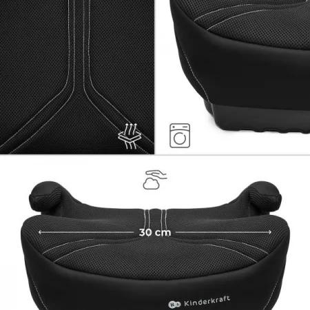 Автокрісло-бустер Kinderkraft i-Boost 2 Pro Black KCIBOO02BLKPR00